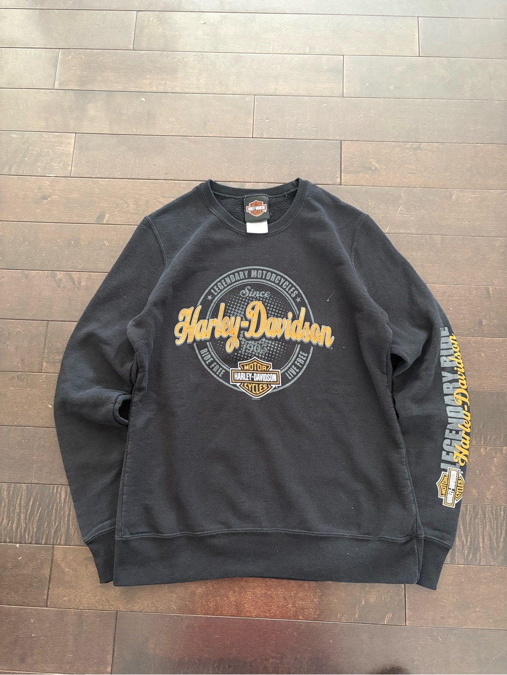 Women’s Harley-Davidson Black Logo Crewneck Sweater